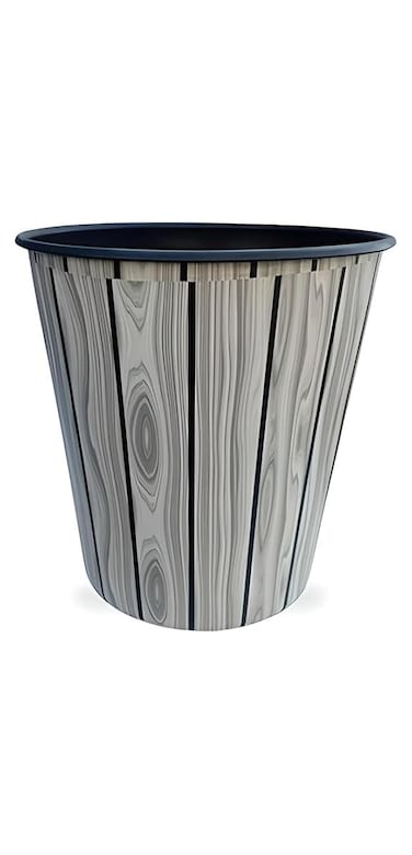 FITTO Durable Metal Bucket   Rust-Resistant Bucket for Home, Kitchen, Bathroom, Office   Durable Bucket   Ideal for Office, Kitchen, Bathroom   Sleek and Modern Design