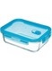 KitchenCraft Glass Storage Container with Vent, Rectangular, 1.5 Litres, 23x17x8cm, Labelled