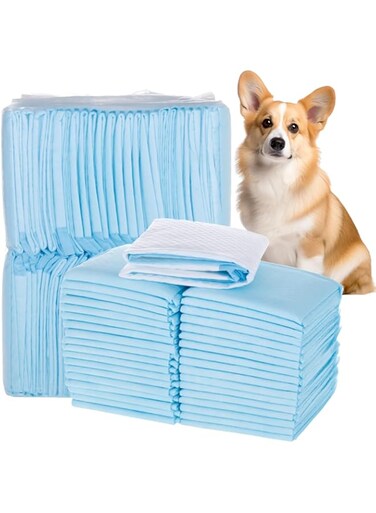OKBUYNOW Disposable Leak-Proof Pee Pads, Super Absorbent Quick Drying Training Pads For Pets with 7 Layers For Toilet, Training-45X60cm, Pack of 50