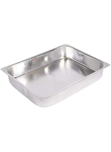 Vague Aluminum English Cake Mould Pot, 12.5 x 24.5 x 7 cm Size, 1.3 mm Thin, Silver