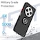 Case for Xiaomi Redmi 14C Case Cover Metal Ring Holder Grip Kickstand Car Magnetic Mount Shockproof Matte Hard Back Bumper Case for Xiaomi Redmi 14C 2024 (Green)