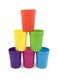 6 Pack Reusable Plastic Cup Colorful Stackable Drinking Glass Tumbler For Kids Children Toddler &amp; Adult, Dishwasher Safe 400 ML (Multicolor)