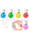 PETTOP waterproof LED Dog Collar lights Pet ID Tags Safety Night Walking Lights 5 COLORS per pack Battery included with gift button cells MULTI-PURPOSE to your person for visibility