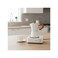 Electric Coffee Maker 300ML 500W, 6 Cups Moka Pot with Hot Plate, Portable Espresso Maker White