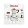 Electric Coffee Maker 300ML 500W, 6 Cups Moka Pot with Hot Plate, Portable Espresso Maker White