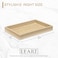 LEART Valet Tray for Men &amp; Women &ndash; Leather Tray Organizer   Bedside, Nightstand, Office Desk Organizer Tray   Catchall Tray (Cream)
