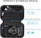 Lacdo Camera Case for Canon PowerShot G7 X Mark III PowerShot G7 X Mark II 4K Vlogging Camera, Point and Shoot Vlogging Camera Bag Carrying Case, Mesh Pocket fits USB Cable, Batteries Black+Black