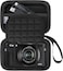 Lacdo Camera Case for Canon PowerShot G7 X Mark III PowerShot G7 X Mark II 4K Vlogging Camera, Point and Shoot Vlogging Camera Bag Carrying Case, Mesh Pocket fits USB Cable, Batteries Black+Black