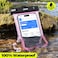 JOTO Universal Waterproof Phone Pouch Cellphone Dry Bag Case for iPhone  -Clearpink
