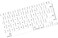 US Layout English language Silicone Keyboard Cover Skin For MacBook Air 13" 2020 With Touch ID Model:- A2179/A2337 M1 Chip, Keyboard Accessories" White