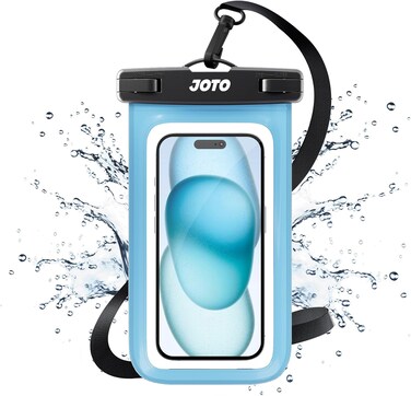JOTO Universal Waterproof Phone Pouch Cellphone Dry Bag Case for iPhone,Blue

