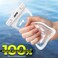 JOTO Universal Waterproof Phone Pouch Cellphone Dry Bag Case for iPhone 16 15 14 13 12 11 Pro Max Mini Plus -White
