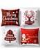 Christmas Pillow Covers 18x18 Inches Christmas Throw Pillow Covers Set of 4, Christmas Decor Farmhouse Buffalo Velvet Christmas Decorative Pillowcase for Couch Sofa