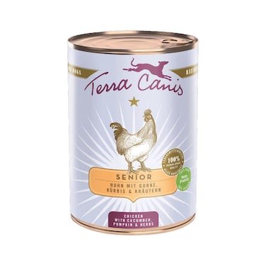 Terra Canis Senior Chicken with Cucumber Pumpkin &amp; Herbs Dog Wet Food 400G
