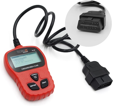 Technaxx Germany Bluetooth OBD2 Scanner, Universal Code Reader Check Engine Fault, Car Code Reader for Car &amp; Motorcycle Wireless Compatible with Third-Party Apps Diagnostic Tool for Check Engine Light