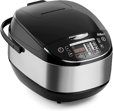Feller Germany 904W 11-In-1 Rice Cooker, Multi Cooker, 5L Dupont Non-Stick Detachable Pot, 5 Crispy Rice Presets+Fluffy Rice, LED Display, Steamer, RC99, 2Y Guarantee - UAE Version (Black)