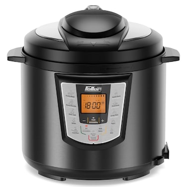 Feller Germany 1000W 6L Electric Pressure Cooker, 12-In-1 Multicooker, Dupont 2X Non-Stick Detachable Pot, 9 Safety Levels, Delay Timer, Steamer, PC165, 2Y Guarantee - UAE Version (Platinum)
