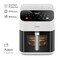 Feller Germany Air Fryer 1800 W, Large 7L Cap., Xcyclone-Tech, 4x Non-Stick Ceramic Coating, 10 Cooking Functions, Cool-Touch+Interior Lightning, AFR700, 2Y Guarantee - UAE Version (White)
