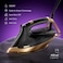 Feller Germany Vanguard Plus Steam Iron 3000W, Grab-To-Steam Technology, Prime Gold Ceramic 2x Sole Plate+Anti Calc, Anti Drip, Auto Shut Off, Display, SI300, 2Y Guarantee - UAE Version (Gold)