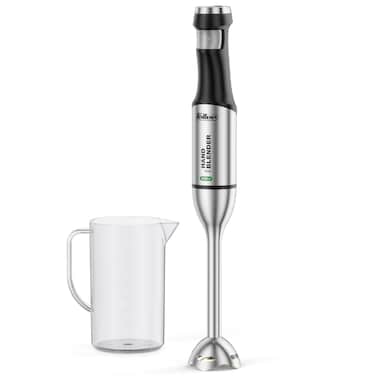 فيلر خلاط يدوي المانيا، 1000 واط، تحكم ذكي في السرعة، شفرة مطلية بالتيتانيوم 4 زعانف، هيكل من الستانلس ستيل، راس طويل للغاية للخلط العميق، HB1000 ايكو، ضمان لمدة عامين - اصدار الامارات العربية المتحدة