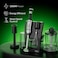 Feller Germany 5in1 Hand Blender, 1000W, 1.8L food Processor+4 Different Blades, 1.2L Chopper, Whisker, Pur&eacute;e Maker, 4-finned Titanium Blade, HB1000 Pro, 2Y Guarantee - UAE Version (Black)