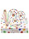 PCS Happy Birthday Disposable Party Favors with Birthday Plates Cups Napkins Tablecloth Straws Birthday Party Supplies for Kids Birthday Party Decoration, 20 Guests (Happy birthday)