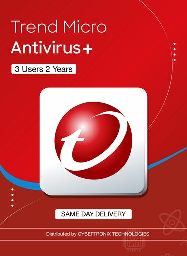 Trend Micro Antivirus Plus Security   3 Devices for 2 Years   Digital License   Same Day Delivery