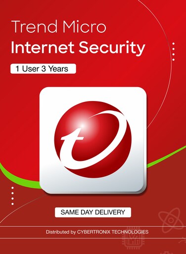 Trend Micro Internet Security   1 Device for 3 Years   Digital License   Same Day Delivery