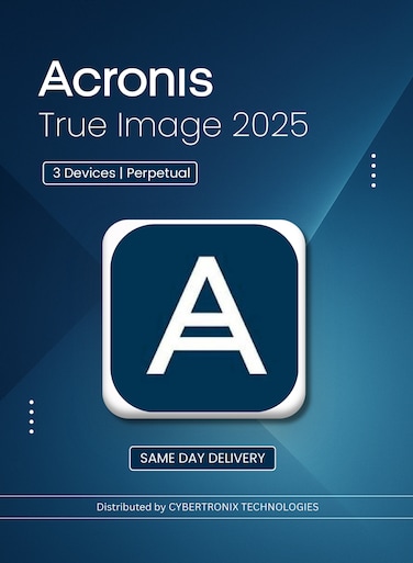 Acronis True Image 2025   3 Devices Perpetual License   Digital License   SAME DAY DELIVERY
