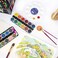 Mont Marte Round Artist Palette - 17cm, 11 Mixing Wells, Plastic, White, Multi-Compartment