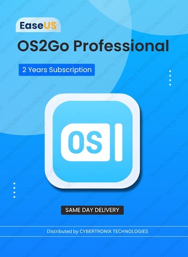 EaseUS OS2Go Professional  1 Device 2 Year   Digital License   Same Day Delivery
