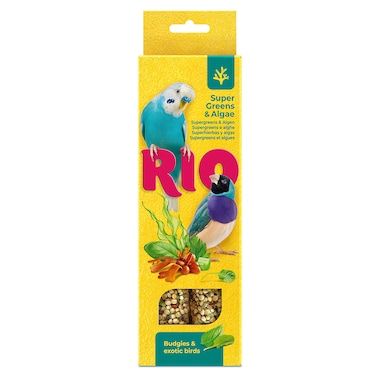 RIO Sticks for Budgies and Exotic birds supergreens and algae 2x40g