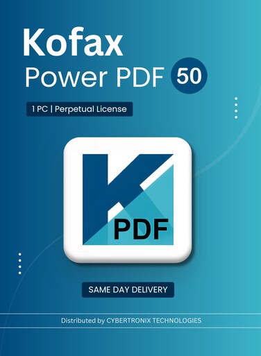 Kofax Power PDF 50   1 PC Perpetual License   Digital License   SAME DAY DELIVERY