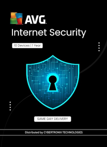 AVG Internet Security   10 Devices for 1 Year   Digital License   SAME DAY DELIVERY