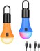 Lepro Rechargeable Camping Lights, 7 White &amp; RGB Colour Modes, Hanging Tent Lights for Camping, Camping Lantern Rechargeable, 10 Hrs Battery Life Camping Accessories, Suit for Power Cuts, Emergency