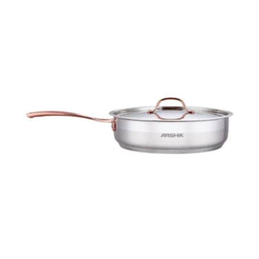 Arshia Stainless Steel Fry Pan with 2Lid 28cm