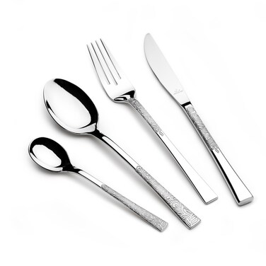 Arshia Stainless Steel Cutlery Sets 50pcs Silver