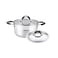Arshia Stainless Steel Casserole with 2 lids 28cm
