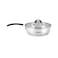 Arshia Stainless Steel Frypan long Handle with 2 Lids 24 cm