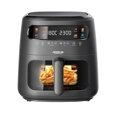 Arshia multifunctional Air Fryer 8L Black Powerful 1750 Watts
