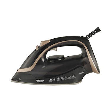 Arshia Steam Iron (Black &amp; Gold)