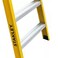 Stanley Fiberglass Step ladder, 7 Steps + Tool Holder, Lightweight, Safe for Electrical Work, Supports Up to 150 Kg