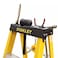 Stanley Fiberglass Step ladder, 7 Steps + Tool Holder, Lightweight, Safe for Electrical Work, Supports Up to 150 Kg