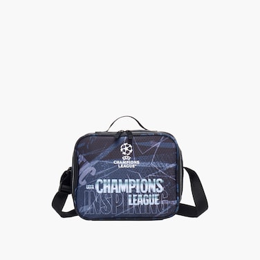 League Lunch/Cooler Bag-Champions Silver-1 Cmprt-Boys-Rectangular (Polyester) Black \ 24X9X19.5