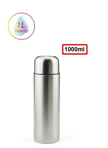 1L Stainless Steel Vacuum Sealed Insulated Thermos Flask Bottle for Hot and Cold Drinks