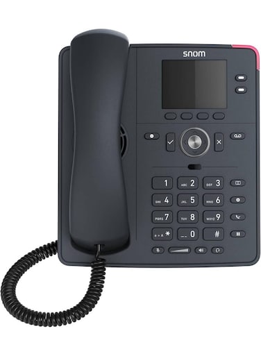 Snom D140 VoIP Phone Slate Grey, 2.8 LCD Screen, HD Audio, 2 SIP Identities, PoE Class 1, IPv4/IPv6, OpenVPN, Programmable Keys, Integrated Ethernet Switch