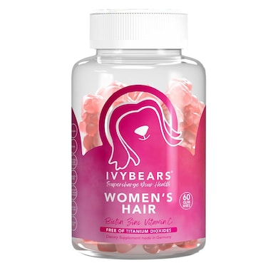 Ivybears Women's Hair Gummies With Biotin, Zinc &amp; Vitamin C, Pack of 60's