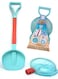 CompacToys 2-in-1 Shovel &amp; Grid Sand Toy &ndash; Adjustable Handle Shovel and Sieve Set for Kids, Ideal for Beach, Sandbox &amp; Garden Play, Compact &amp; Travel-Friendly