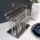 Arshia 48-piece Silver Cutlery Stand with Stand