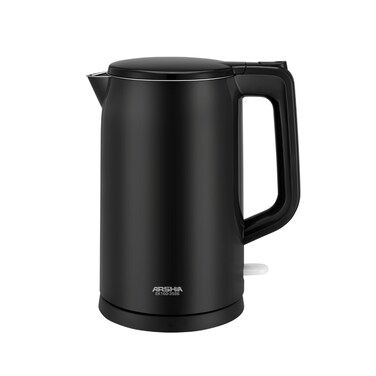 Arshia 1.7L Electric Kettle Black, Fast Boil Hot Water Kettle for Tea &amp; Coffee